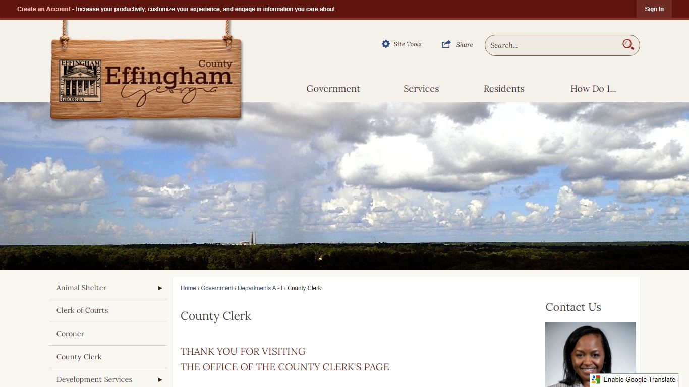County Clerk | Effingham County, GA